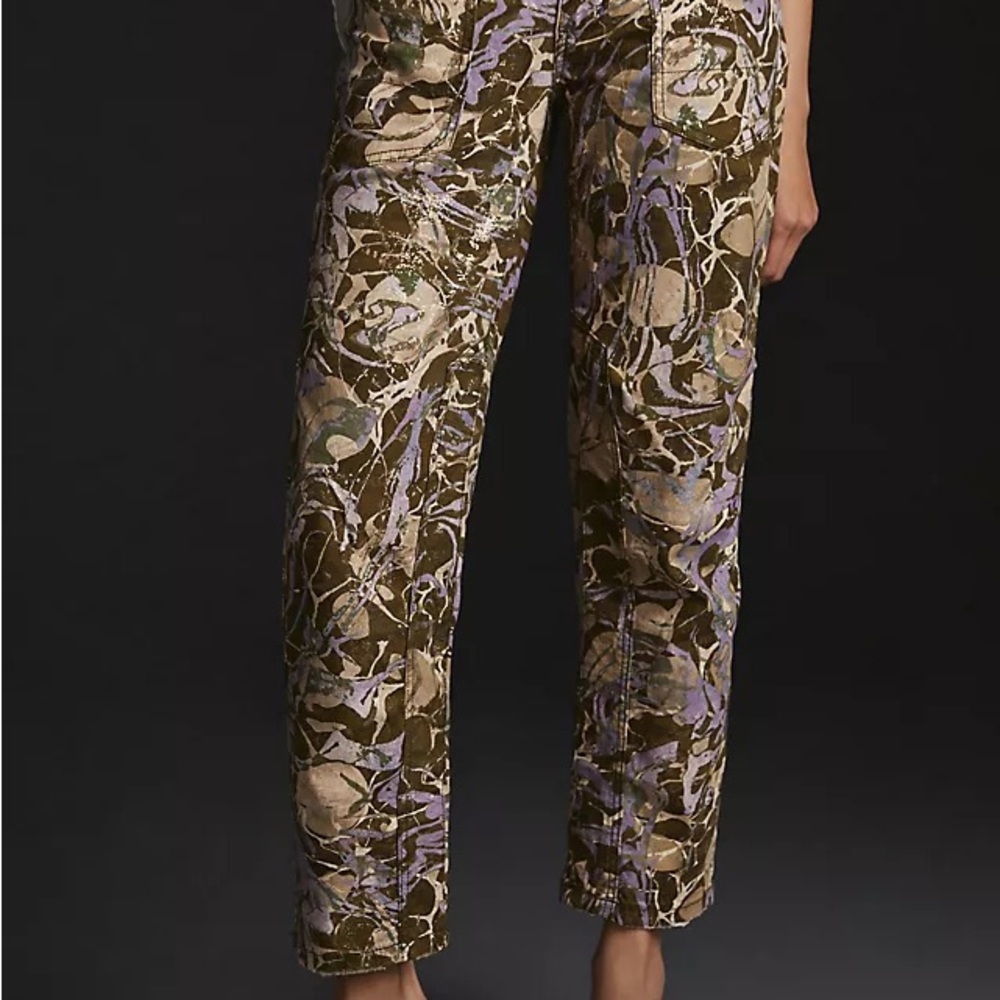 Anthropologie Pilcro The Wanderer Camouflage Patterned Women's low-rise Pants